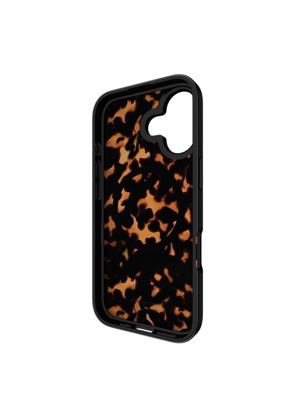 iPhone 17 kate spade Tortoiseshell Acrylic Phone Case in Brown and Black - Picture 3 of 5